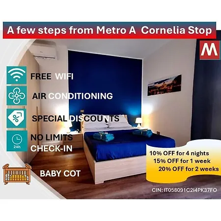 Caprara Metro Cornelia Apartment